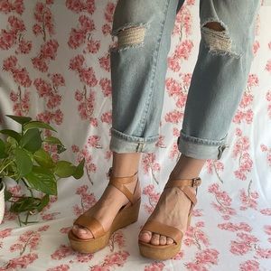 Michael Kors tan leather sandal
